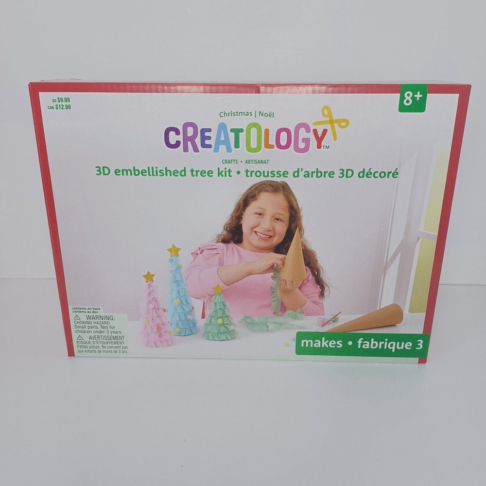 Creatology 3D Embellished Tree Kit Christmas Crafts Ages 8+ NEW‎